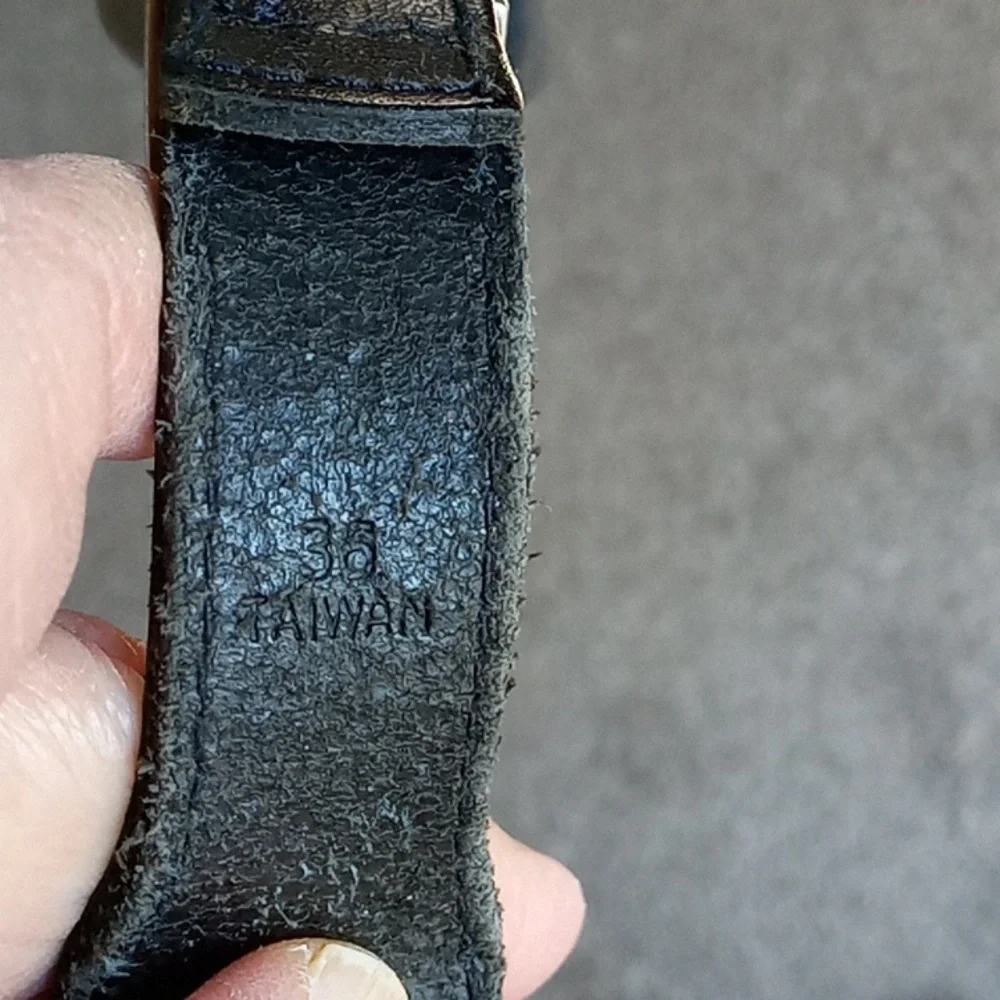 Wilson's American Brindle Southwest Style Black Leather Belt